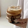 Eu Sandelis Išskirtinio dizaino stiklinė 450 ml, skirta kavai, gėrimams SZK209