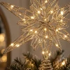 Eu Sandelis Metalinė kalėdinės eglutės auksinė viršūnė, 27 cm + LED lemputės WOZ61