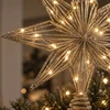 Eu Sandelis Metalinė kalėdinės eglutės auksinė viršūnė, 27 cm + LED lemputės, WOZ11