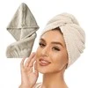 Eu Sandelis Smėlio spalvos plaukų džiovinimo-sausinimo rankšluostis 65 x 25 cm REC52WZ2