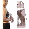 Eu Sandelis VANDENS BUTELIS FITNESUI, SPORTUI, 600 ml, nešiojamas, mažas BD02