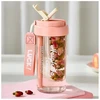 Eu Sandelis Vandens butelis su krepšeliu ir šiaudeliu, 600 ml, Simple BD32R