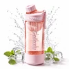 Eu Sandelis Vandens butelis su rankena, sportinis butelis su matavimo puodeliu 800 ml GALAXY rožinis BD71R