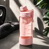 Eu Sandelis Vandens butelis su rankena, sportinis butelis su matavimo puodeliu 800 ml GALAXY rožinis BD71R