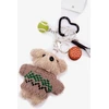 Flora&amp;Co Sidabrinis raktų pakabukas krepšys pakabukas Teddy Bear Rocket Ball