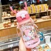 Eu Sandelis Vaikiškas vandens butelis su šiaudeliu 600 ML BD30R