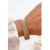 Glam Chic Elastic Women's Stainless Steel Bracelet Gold