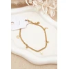 Glam Chic Gold Ankle Bracelet with Charms