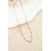 Glam Chic Necklace With Flowers Stainless Steel Gold