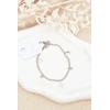 Glam Chic Sidabrinis Ankle Bracelet with Charms