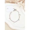 Glam Chic Sidabrinis Ankle Bracelet with Charms