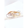 Glam Chic Steel Bracelet with Cubic Zirconia Gold