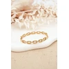 Glam Chic Women's Bracelet Adorned with Cubic Zirconia Gold