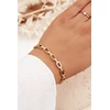 Glam Chic Women's Bracelet Adorned with Cubic Zirconia Gold