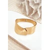 Glam Chic Women's Bracelet With Flowers Stainless Steel Gold