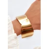 Glam Chic Women's Bracelet With Flowers Stainless Steel Gold