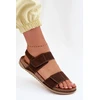 Inblu Tamsiai rudos patogios lengvos moteriškos basutės