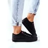 Juodi Cross Jeans bateliai su raišteliais