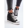 Juodos odos Cross Jeans batai su platforma
