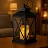 Eu Sandelis LED dekoratyvinis žibintas su žvakės imitacija 14 x 30 cm - LAMP56WZ1