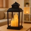 Eu Sandelis LED dekoratyvinis žibintas su žvakių imitacija 12 x 23 cm - LAMP54WZ2