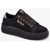 Lee Cooper Juodi suvarstomi bateliai ant platformos
