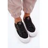 Lee Cooper Juodi suvarstomi bateliai ant platformos