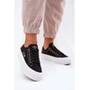 Lee Cooper Juodi suvarstomi bateliai ant platformos