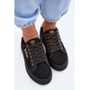 Lee Cooper Juodi suvarstomi bateliai ant platformos