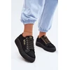 Lee Cooper Juodi suvarstomi bateliai ant platformos