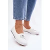 Lee Cooper Moteriški balti medžiaginiai bateliai