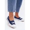 Lee Cooper Moteriški mėlyni medžiaginiai bateliai