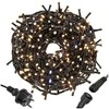 Eu Sandelis Lempučių girlianda su blyksnių/ žibančiu efektu, 100 LED šiltai balta LAMP08CB