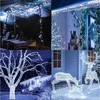 Eu Sandelis Lempučių girlianda su blyksnių/ žibančiu efektu, 200 LED šaltai balta, LAMP09B