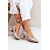 Lewski Shoes Elegantiški natūralios odos bateliai patogiu kulnu