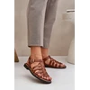 Lewski Shoes Natūralios odos rudos spalvos basutės