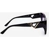 PA1 Women's Classic Sunglasses with Decorative Details UV400 Juodas