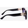PA1 Women's Sunglasses With Gold Detail UV400 Juodas