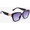 PA1 Women's Sunglasses With Gold Detail UV400 Juodas