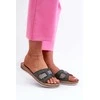 Patogios lengvai blizgios moteriškos šlepetės Inblu