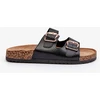 PE1 Moteriškos šlepetės su auksinėmis sagtimis