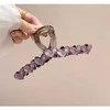 Eu Sandelis Plaukų segtukas su širdelėmis XL 13x6 cm violetinė SP352FIO