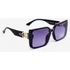 PRIUS Juodas Women's Square Sunglasses UV400