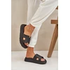Ps1 Juodos lengvos patogios šlepetės