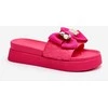 Ps1 Stilingos šlepetės su kaspinu ir papuošimu