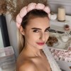 Eu Sandelis Rožinis plaukų lankelis su stora pyne O419R