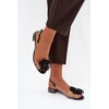 S.Barski Permatomos žemo kulno basutės su elegantiškais papuošimais