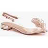 S.Barski Permatomos žemo kulno basutės su elegantiškais papuošimais