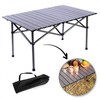Eu Sandelis Sulankstomas turistinis, pikniko stalas 95 x 56 x 50 cm SC09SZ