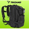 Trizand kareiviško tipo kuprinė lauko stovyklavimui 26l, juoda